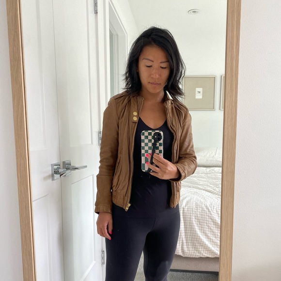 Salad Cognac Leather jacket XS - Picture 4 of 4